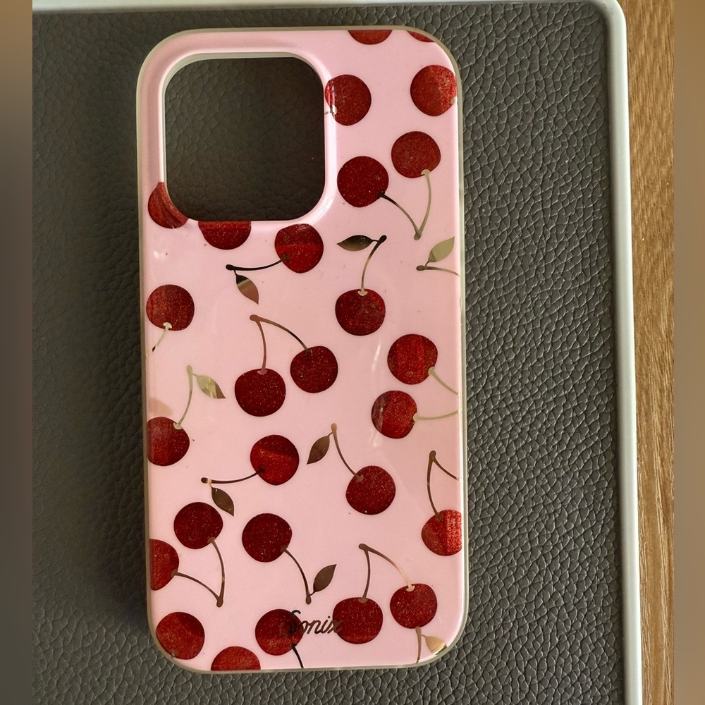 Sonix Pink and Red Cherry iPhone 14 Pro Case